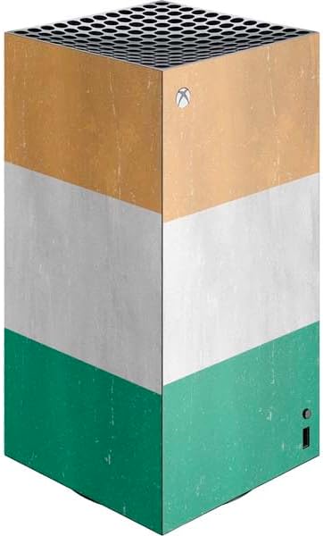 Skinit Decal Gaming Skin Compatible with Xbox Series X Digital Edition Console - Ivory Coast Flag Distressed Design