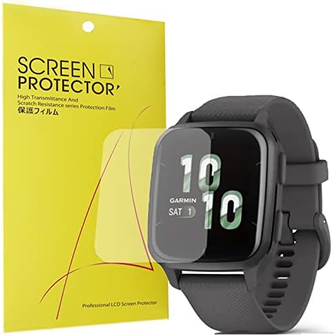 Compatible for Garmin Venu Sq 2 Screen Protector, [6 Pack] Full Coverage TPU Clear Film Compatible with Garmin Venu Sq 2 Smartwatch (6 pack)