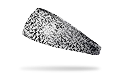 Image of JUNK Brands Big Bang Lite Black & White Headband - Moisture-Wicking, Performance Fabric, Non-Slip, Sports Sweatband for Men & Women