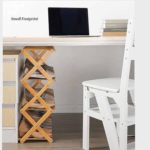 Rangement chaussures pliable pour entrée encombrée, étagère 50-100cm modulable