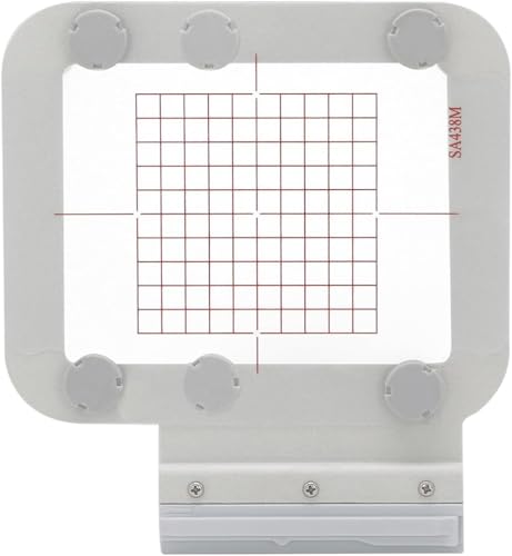 Image of Sew Tech Magnetic Embroidery Hoop for Brother Innovis NQ1700E NQ1600E NQ3600D NV880E NV800E Stellaire XJ1 XE1 Dream Machine XV8500D V3LE V5LE Quattro 6000D VE2200 Luminaire XP2 (4 inchx4 inch, SA438M)