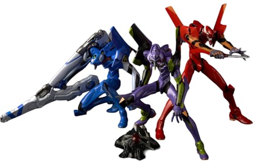 海洋堂 (KAIYODO) アートプラ ARTPLA SCULPTURE WORKS エヴァンゲリオン初号機/弐号機/零号機・改 迎撃 第3新東京市 ノンスケール 未塗装 プラスチックモデルキット AP052