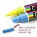 CHALK MARKERS By FANTASTIC MEGA 18 Pack, BEST Art, Menu Board Bistro Boards - Glass & Window Paint Marker Pens - Reversible 6mm Fine or Chisel Tip
