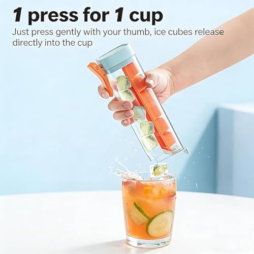 Molde para cubos de hielo portátil de silicona miniatura 5