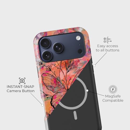 Image of Peeperly Radiant Soar Crystal Case Compatible with iPhone 17 Pro, iPhone 17 Pro Back Cover Case- PC + Silicone