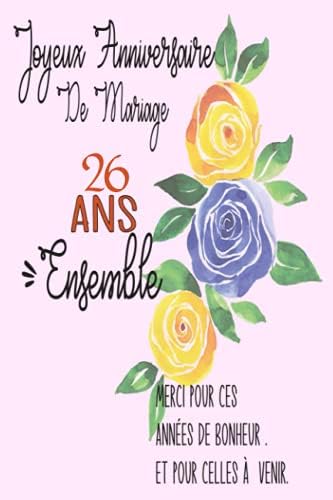 Joyeux Anniversaire De Mariage 26 Ans Ensemble Idee Cadeau Noces De Perle Pour Femme Pour Homme 26 Ans Ensemble By Amazon Ae Joyeux Anniversaire De Mariage 26 Ans Ensemble Idee Cadeau Noces De Perle Pour Femme Pour Homme 26 Ans Ensemble By Amazon Ae