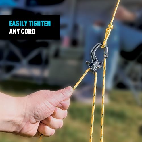 Image of Nite Ize CamJam SlideLock Cord Tightener & 10 ft Paracord - Features Pull-to-Tighten Lock & Quick-Release Lever - 100 lb Working Load Limit - Fits Cord Sizes 2?5mm - Small (Pack of 2)