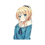 13cmx7.3cm for Eli Ayase Bumper Car Decal Occlusion Scratch Graffiti Sticker Surfboard