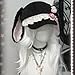 Stylish Octagonal Peaked Hat with Strawberry and Long Rabbits Ears Cosplay Headwear for Women Girl and Fashion Enthusiasts