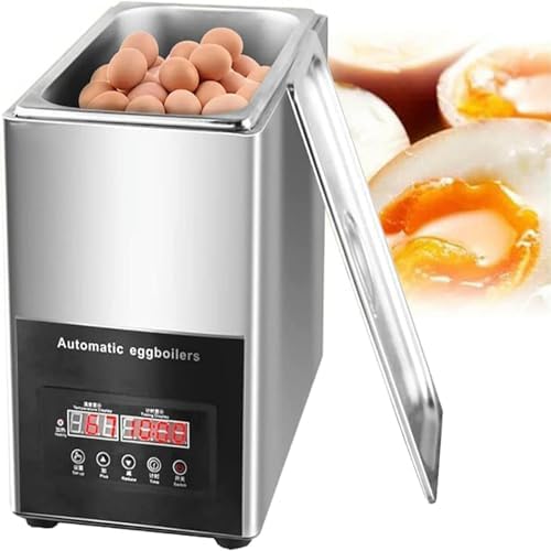 Electric Egg Boiler, Stainless Steel Automatic Cooker with Warming Function for 50 Perfects Soft,Medium and Hard Eggs, Indicator Light