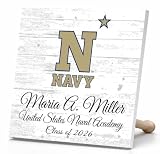 Official Naval Academy Class Year Plaque with Name for USNA Alumni, Grads, and Midshipmen