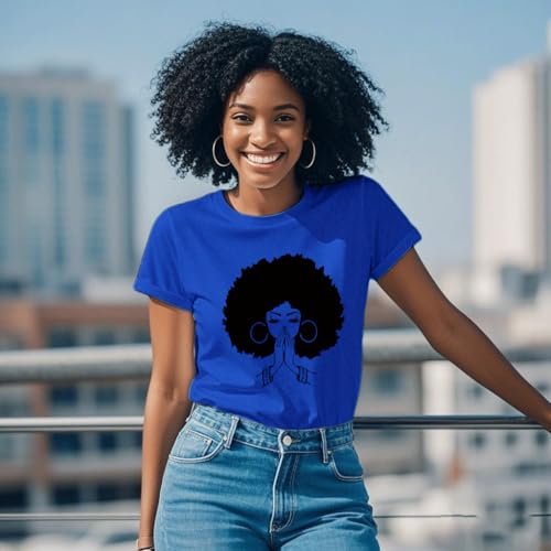 Image of Black History Shirts Black Graphic tees for Men and Women, Magic Fashion Afro American Natural Hair Vintage Melanin T-Shirts