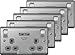 Price comparison product image 5 X BG NBS22UG-01 Brushed Steel Twin 13 Amp Switch Sockets with USB Charging Port