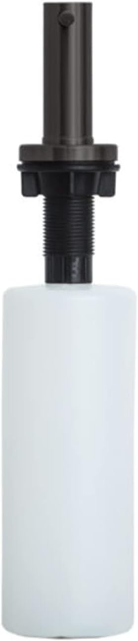 S STRICTLY KITCHEN + BATH Stainless Steel Modern Dish Soap Dispenser, Refillable Kitchen Sink Soap Dispenser, Multipurpose Soap Bottle with Stainless Steel Pump