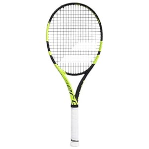 Babolat Pure Aero Team Zwart/Geel Tennis Racquet Strung met Klantkleuren