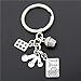 Portachiavi Keyrings Keychains Donna Uomo 1 Portachiavi Gioielli Gourmet Accessori per Utensili da Cucina Creativi Torta