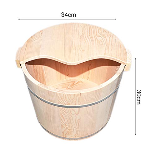 Baño de pies de madera para pedicura 30cm miniatura 3