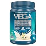 Vega Protein + Supergreens - 20g Plant-Based Pea Protein with Veggies, Vanilla, 18 Servings, Vegan Keto, Non-GMO, Gluten Free, Dairy Free, Low Carb, 526g (Packaging May Vary)