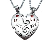 Exoticdream BIG SIS LIL SIS Forever Split Pewter Pendant Choker