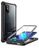 i-Blason Ares Case for Samsung Galaxy A71 5G Case [ Not for Galaxy A71 4G Version & A71 5G UW Version], Dual Layer Rugged Clear Bumper Case with Built-in Screen Protector (Black)