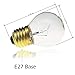 Jslinter 40 watt Appliance Oven Light Bulb - High Temp - 120v Clear - 415 Lumens - E26/E27 Medium Brass Base - G45 4-Pack