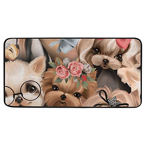 Tapis de cuisine antidérapant lavable en machine imperméable 39x20"