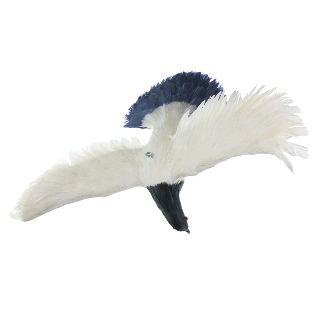 Uccello Artificiale Simulato, Ornamenti Fai da Te per La Casa E Il Giardino, Decorazioni per Matrimoni, Accessori per Feste, Volante Grigio # 6