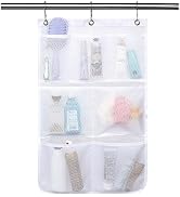 Fammart Mesh Shower Caddy Hanging, Quick-Drying Shower Organizer with 7 Pockets, Portable Bathroo...
