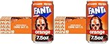 Fanta Orange Soda Fruit Flavored Soft Drink, 7.5 fl oz, 20 Pack