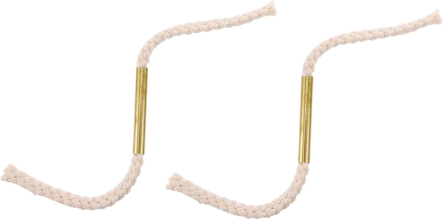 NOLITOY 2pcs Outdoor Camping Wick Rope Fire Starter Cord, Flammable Survival Wick Cords for Emergency Fire Ignition and Hiking Safety