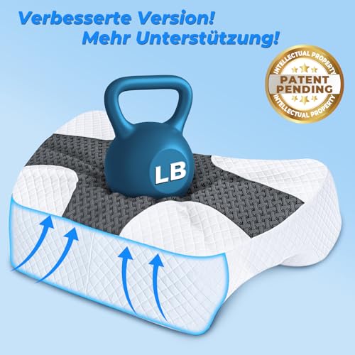 Oreiller bras mémoire forme ergonomique cervical haut de gamme - 7
