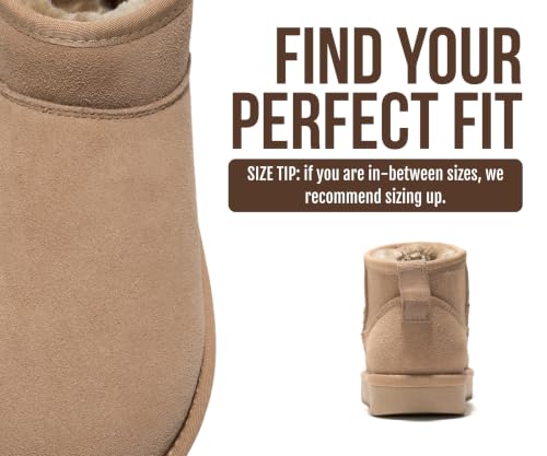 Image of Project Cloud Genuine Leather Ankle Boots for Women - Water Resistant with Memory Foam Insole Winter Boots - Trending Shoes & Comfortable Women's Ankle Boots (Hippy)