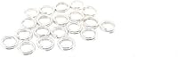 Vista 6 de 20 piezas de anillo redondo dividido de plata de ley de 0.138 in para abalorios y búsqueda de joyas por CRAFT WIRE