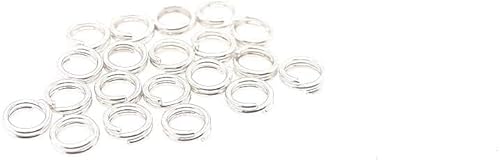Miniatura 7 de 20 piezas de anillo redondo dividido de plata de ley de 0.138 in para abalorios y búsqueda de joyas por CRAFT WIRE