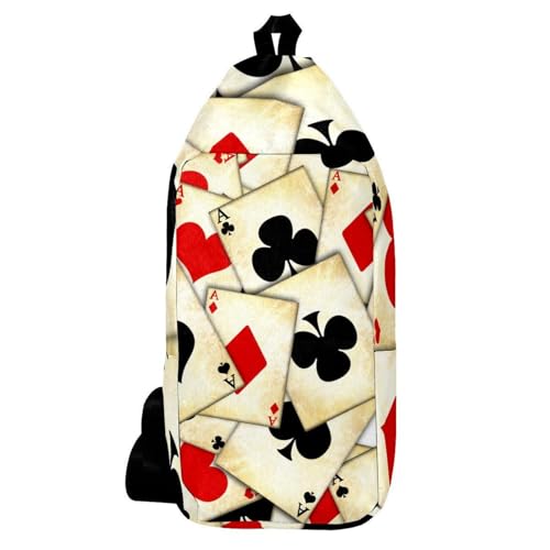 Bolsa cruzada con diseño de cartas: ligera y cómoda para el día a día