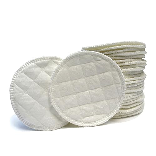 BIUDECO Ultra Absorbent Breast Pads 12pcs Reusable Nursing Pads Leakproof Protection Bra Inserts for Breastmilk