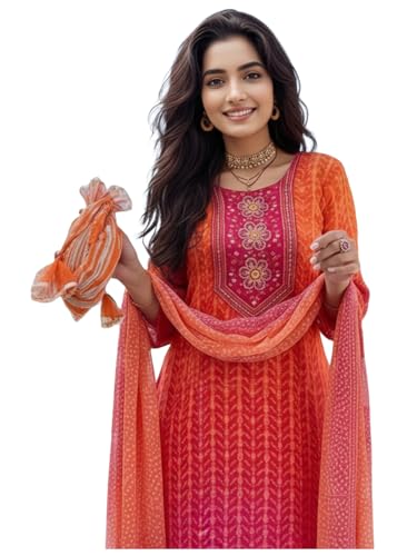 Vêtement ethnique indien de qualité supérieure : ensemble kurta élégant en rayonne S