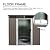 6ft x 5ft Outdoor Metal Storage with Transparent Plate,Galvanized Steel Garden Tools Storage Shed with Sliding Door and Padlock for Patio,Backyard,Lawn,Waterproof & UV Protection (Grey)