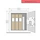 Yale YSEM/400/EG1 Motorisierter Hochsicherheits-Bürotresor - Digitaler Pin-Code-Zugang, lasergeschnittene Tür, Aufbohrschutzplatten + Override-Schlüssel, Befestigungsbolzen, 40 x 35 x 34 centimeters
