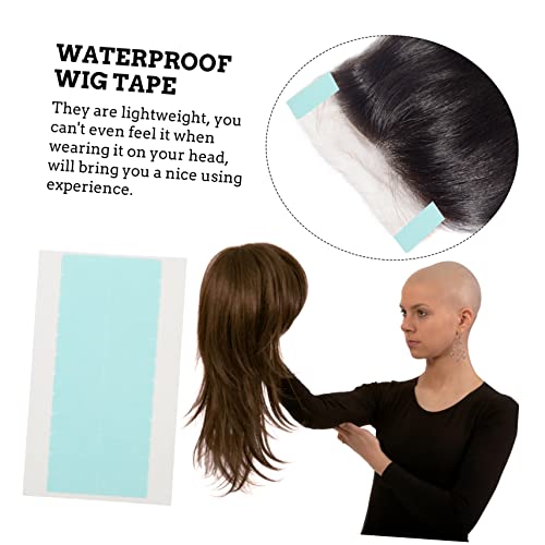 KALLORY 40 Folhas De Filme De Extensão De Cabelo Fita Dupla Face Rendas Tiaras Fita Adesiva Dupla Fa