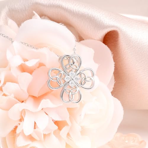 Image of Sterling Silver Pendant Necklace Charms Hypoallergenic Fashion Jewelry Dainty Valentines Day Birthday Gift for Women