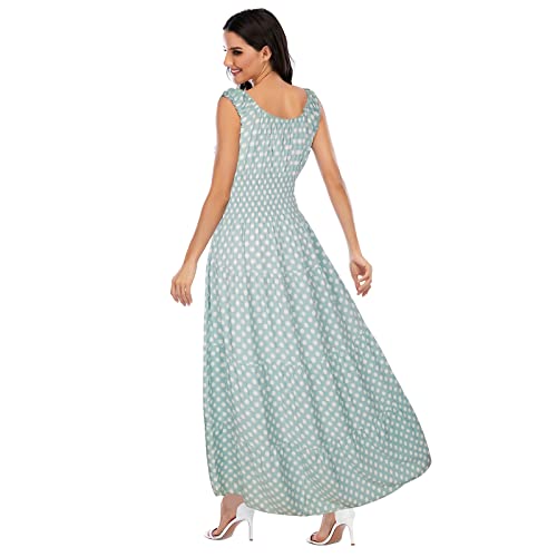 Image of OSTOO Women's 2026 Summer Boho Floral Print Tiered Casual Flowy Long Maxi Dress