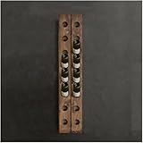 MATISUN Wine Rack Wall Mounted Riddling Rack, Rustic Wooden Wine Rack Free Standing, Expandable Wine Storage System for Living Room, Kitchen, Dining Room (2x8)