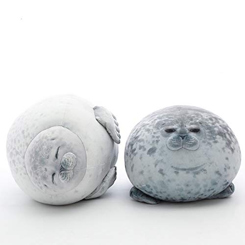 11.8'' Chubby Blob Seal Pillow, Soft Hug Plush Pillow Stuffed Cotton Plush Cute Animal Toy #TOP1