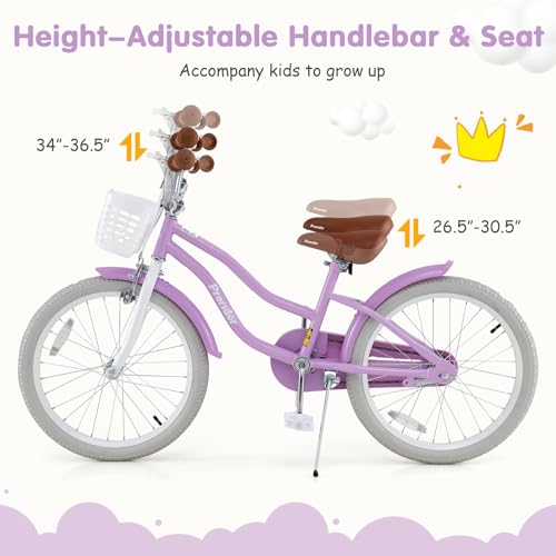 Image of BABY JOY Kids Bike, 12 14 16 18 20 Inch Boys Girls Bike w /Removable Basket