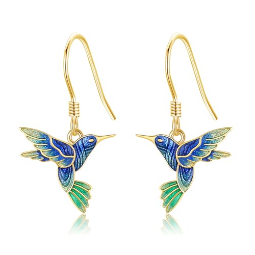 14k Soild Gold Dangle Earrings For Women, Dangling Drop Earrings Gifts For Girls Christmas Gift