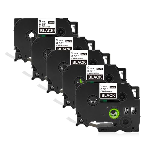 Flowerty �݊� �u���U�[�H�� TZe-325 ���n������ 5�Z�b�g 9mm�� ����8m �s�[�^�b�` P-touch �ėp �e�[�v�J�[�g���b�W