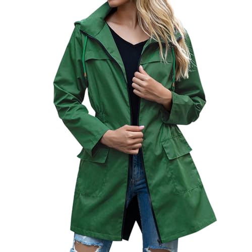 Veste de pluie légère femme à capuche pour rester au sec