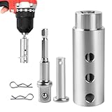 | Conception adaptable : Avec sa douille de 12,7 mm, l'adaptateur de vérin de remorque assure une compatibilité avec divers outils, facilitant le remplacement et l'utilisation polyvalente via des cliquets à rupture, pour gagner de précieuses minutes lors de l'installation et améliorer l'efficacité des travaux d'entretien extérieurs.