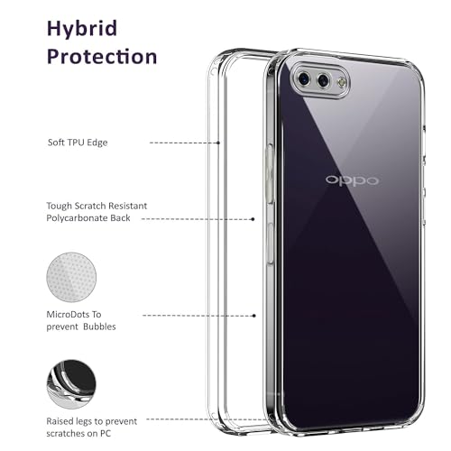 Image of Jkobi Back Cover for Realme C1 (Silicone Clear Case with Camera Protection | Soft and Flexible | Transparent)